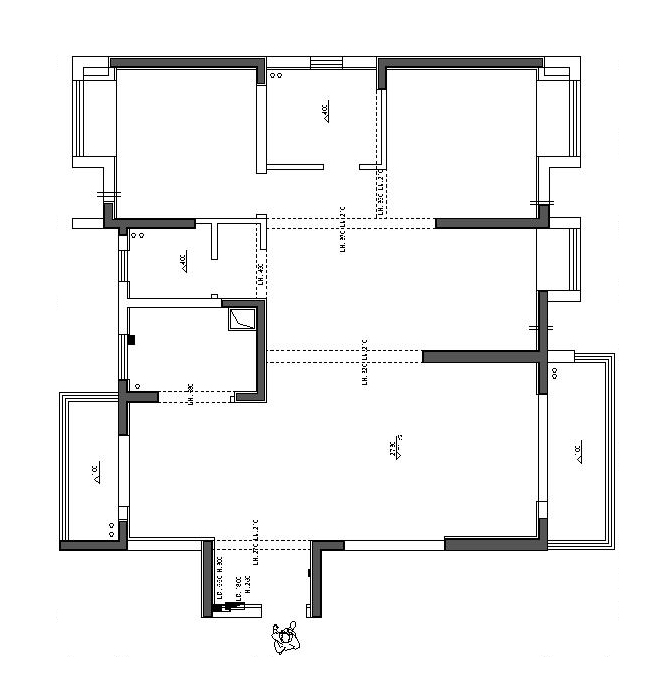 中建鉑公館現(xiàn)代風格實景裝修效果圖