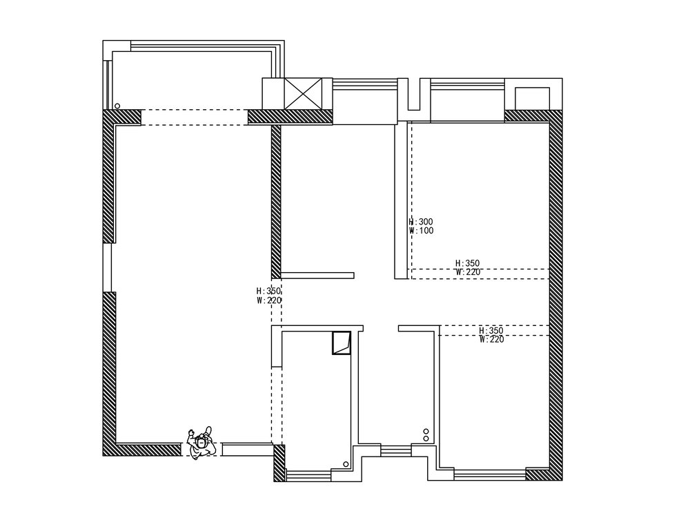 中建鉑公館106平簡約奶油風(fēng)格裝修效果圖