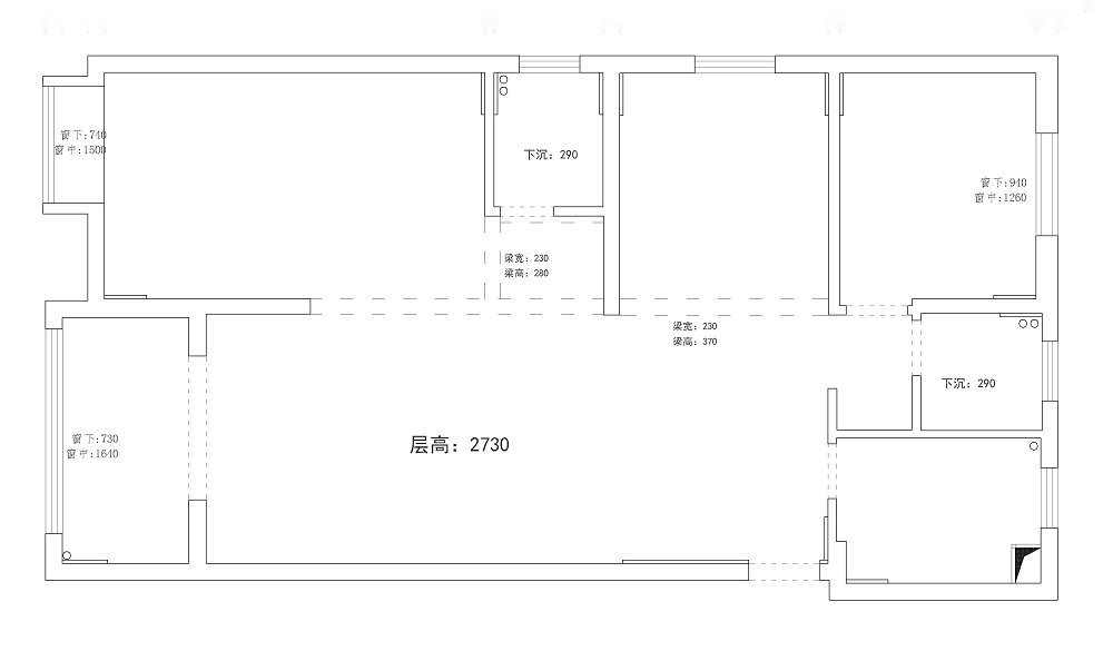 雙墩社區(qū)130平現(xiàn)代風(fēng)格裝修效果圖