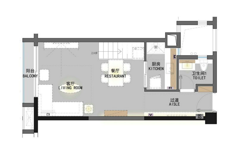 碧桂園蜜柚loft公寓現(xiàn)代風(fēng)格裝修效果圖